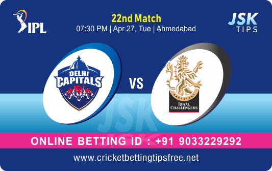 Cricket Betting Tips And Match Prediction For Delhi vs Bangalore 22nd Match Tips With Online Betting Tips Cbtf Cricket-Free Cricket Tips-Match Tips-Jsk Tips