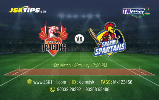 Cricket Betting Tips And Match Prediction For Dindigul Dragons vs Salem Spartans 15th Match Tips With Online Betting Tips Cbtf Cricket-Free Cricket Tips-Match Tips-Jsk Tips