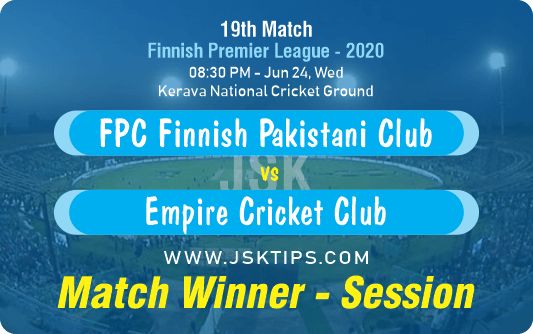 Finnish Pakistani Club vs Empire Cricket Club 19Th Match Prediction Betting Tips