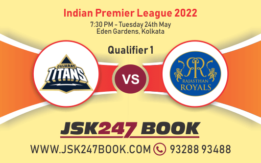 Cricket Betting Tips And Match Prediction For Gujarat Titans vs Rajasthan Royals Qualifier 1 Tips With Online Betting Tips Cbtf Cricket-Free Cricket Tips-Match Tips-Jsk Tips
