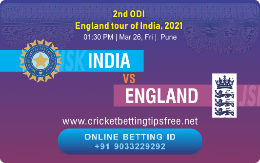 Cricket Betting Tips And Match Prediction For India vs England 2nd ODI Match Tips With Online Betting Tips Cbtf Cricket-Free Cricket Tips-Match Tips-Jsk Tips 
