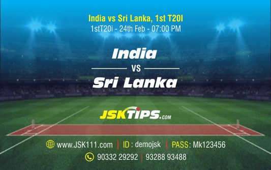 Cricket Betting Tips And Match Prediction For India vs Sri Lanka 1st T20I Match Online Betting Tips Cbtf Cricket-Free Cricket Tips-Match Tips-Jsk Tips