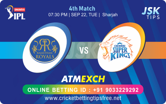 Cricket Betting Tips And Match Prediction For Rajasthan vs Chennai 4th Match Prediction With Online Betting Tips Cbtf Cricket, Free Cricket Tips, Match Tips, Jsk Tips 