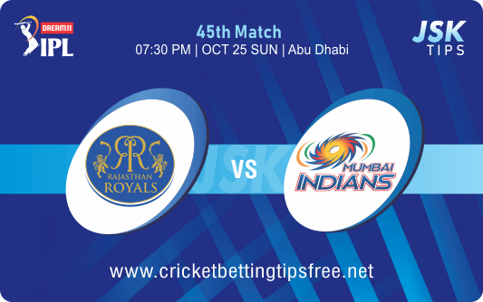 Cricket Betting Tips And Match Prediction For Rajasthan vs Mumbai 45th Match Tips With Online Betting Tips Cbtf Cricket-Free Cricket Tips-Match Tips-Jsk Tips 