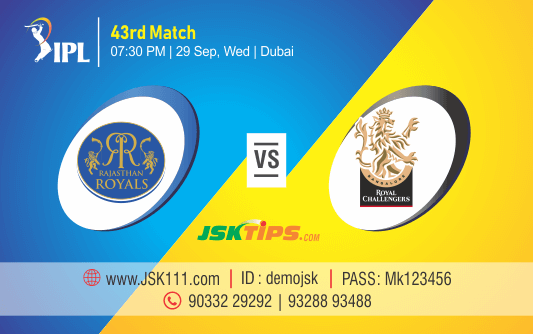 Cricket Betting Tips And Match Prediction For Rajasthan vs Bangalore 43rd Match Tips With Online Betting Tips Cbtf Cricket-Free Cricket Tips-Match Tips-Jsk Tips